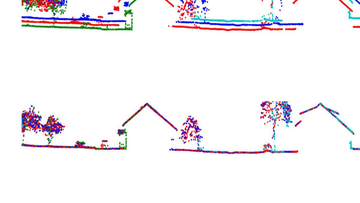 Point cloud registration – before/after